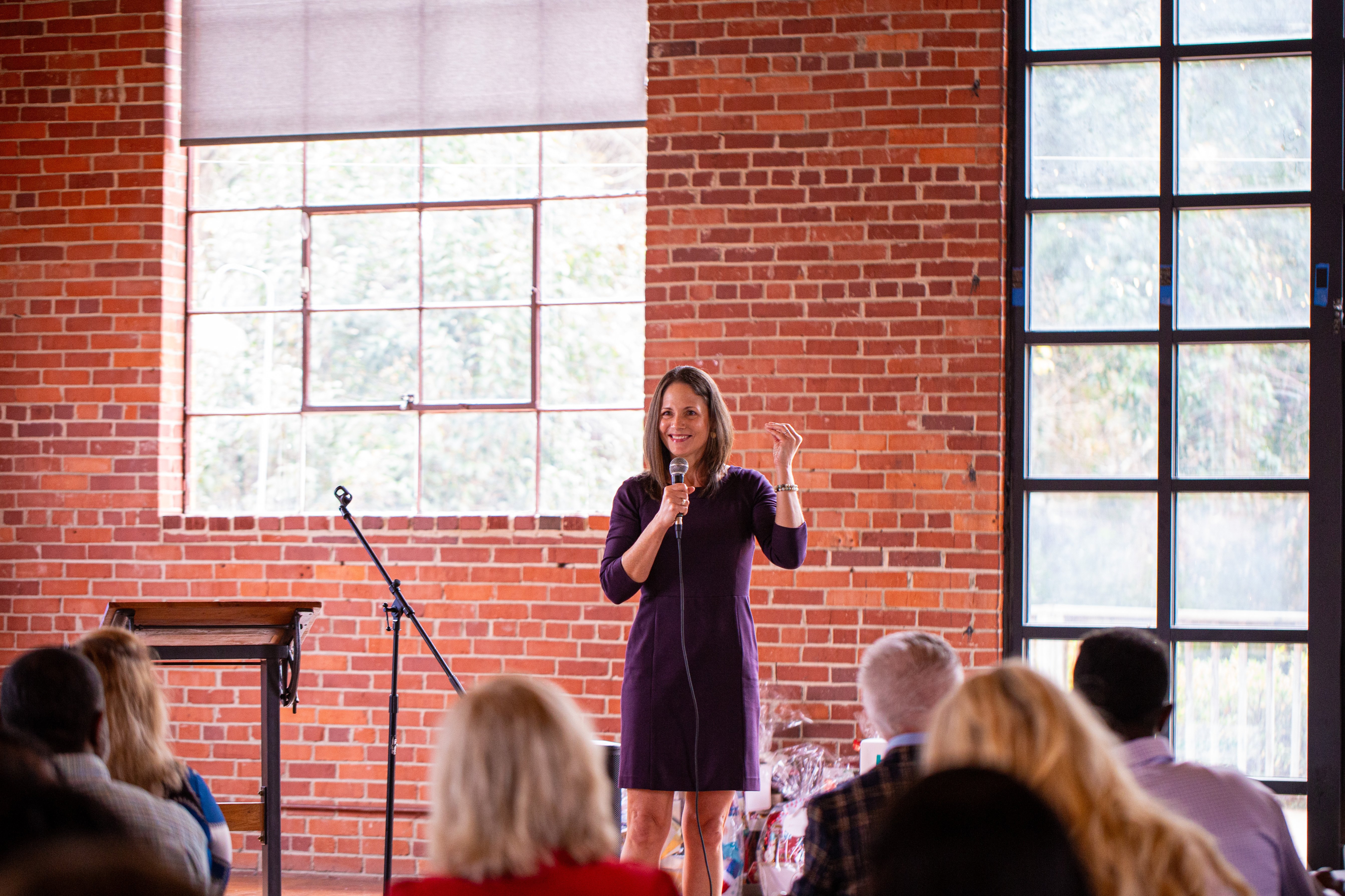 Leah Marone leading a workshop